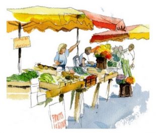 Mise en place d’un petit marché alimentaire
